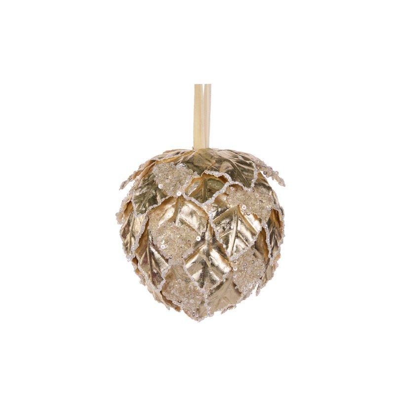 CHAMPAGNE PEARL LEAF BAUBLE - Pure Apotheca