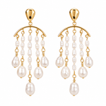 Chardonnay Chandelier Pearl Drop Earrings - Pure Apotheca