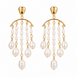 Chardonnay Chandelier Pearl Drop Earrings - Pure Apotheca