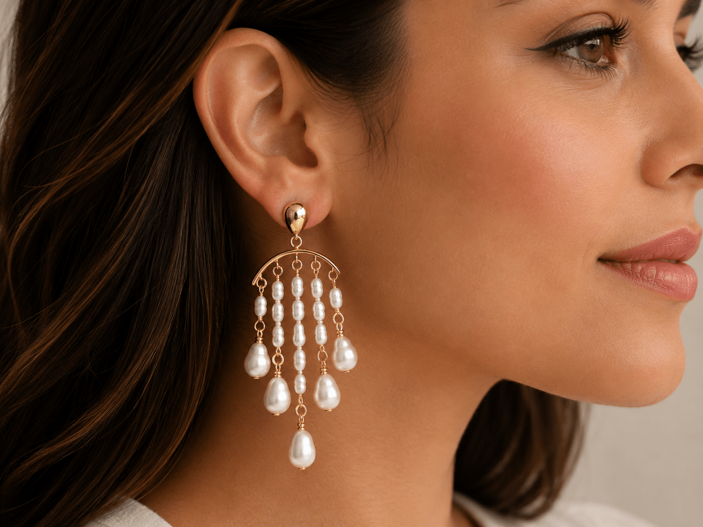 Chardonnay Chandelier Pearl Drop Earrings - Pure Apotheca