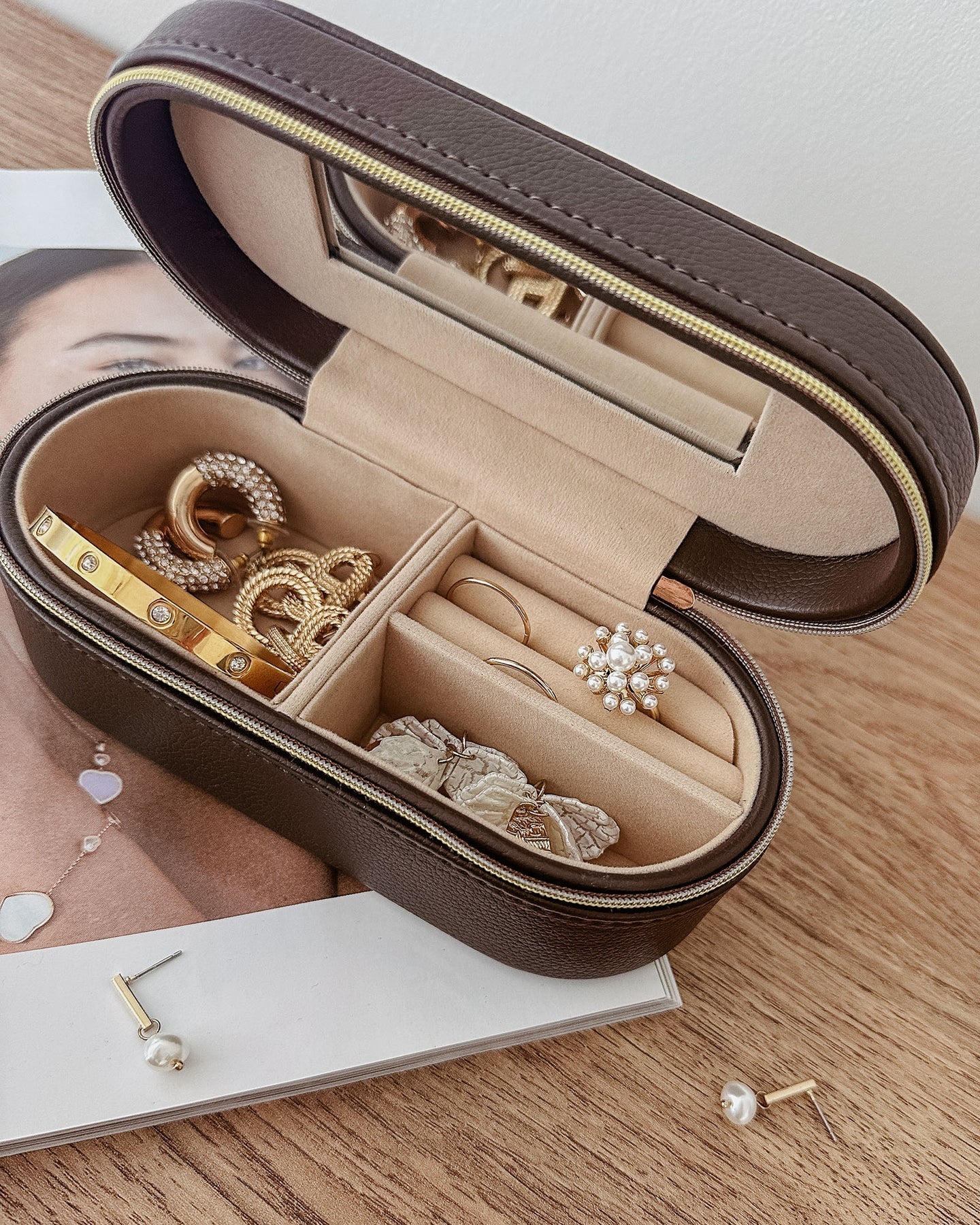 Charlee Jewellery Box Chocolate - Pure Apotheca