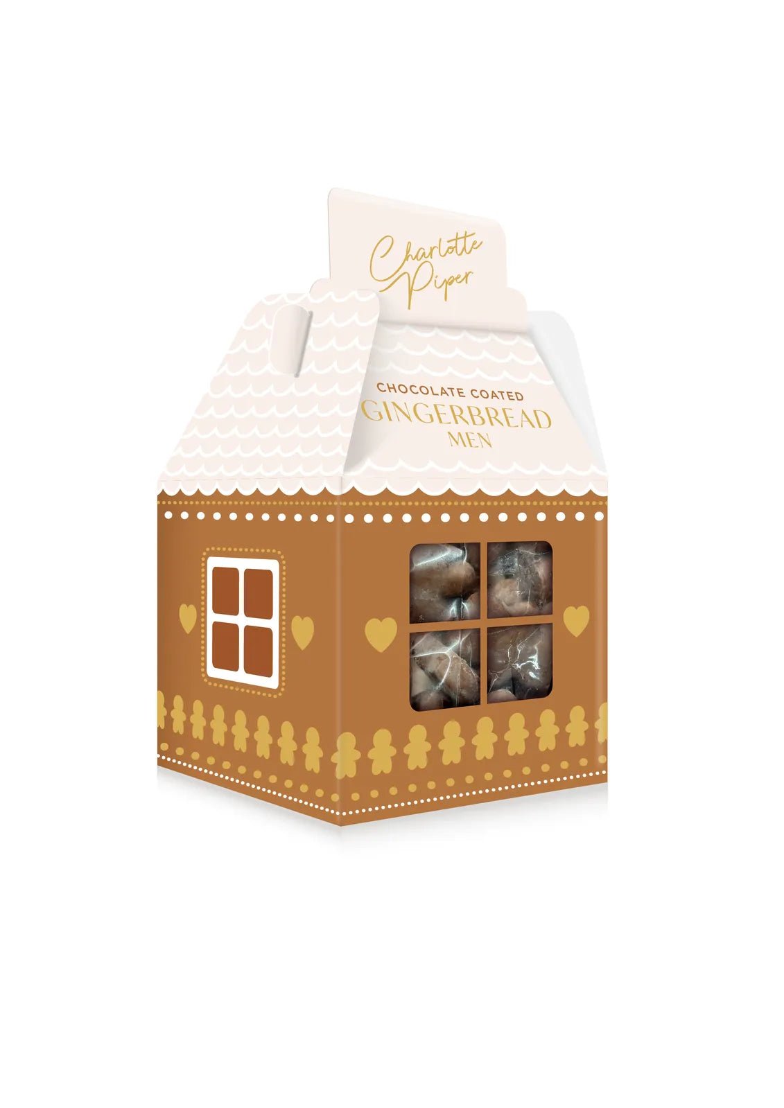 Charlotte Piper Chocolate Coated Gingerbread Men in House 100g - Pure Apotheca