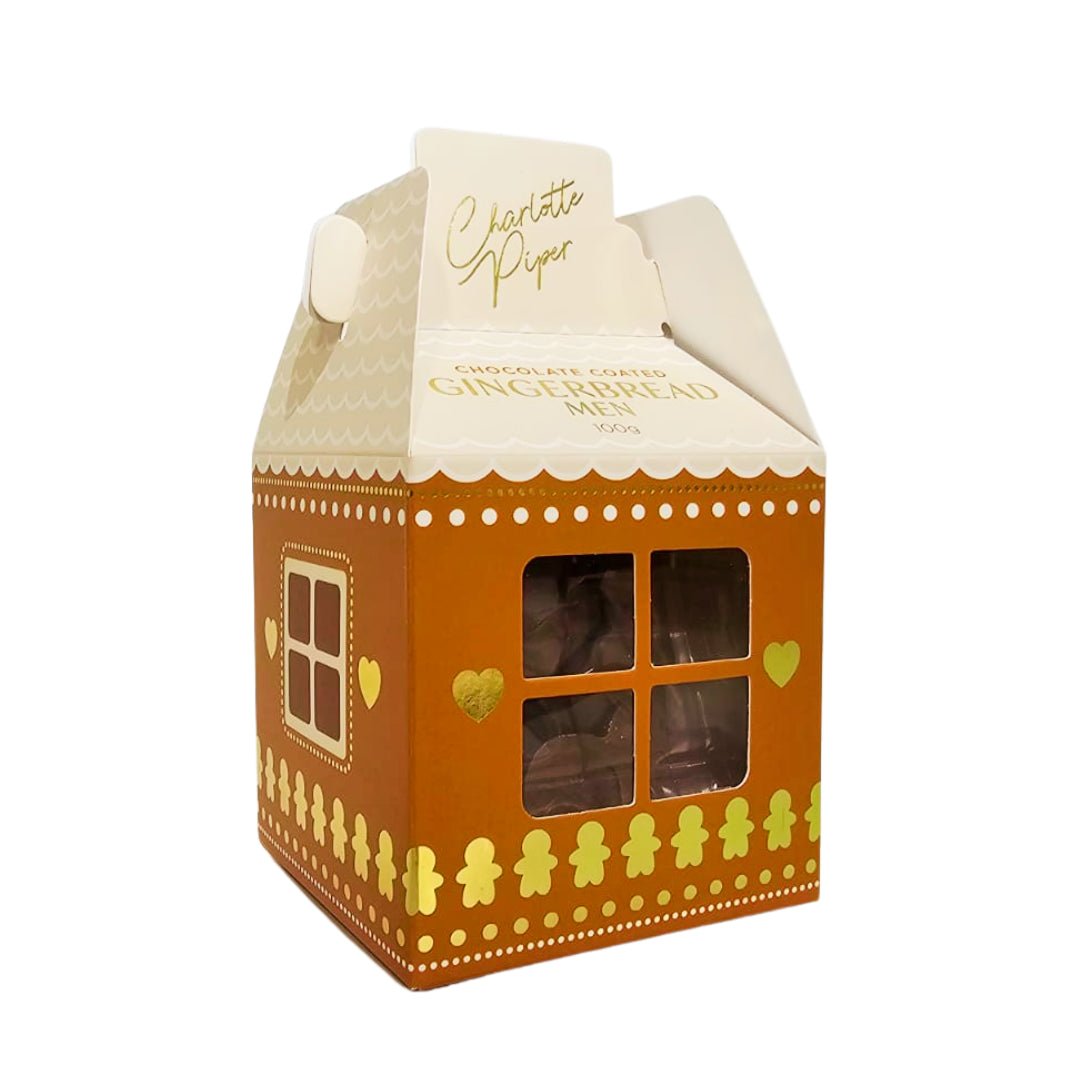Charlotte Piper Chocolate Coated Gingerbread Men in House 100g - Pure Apotheca
