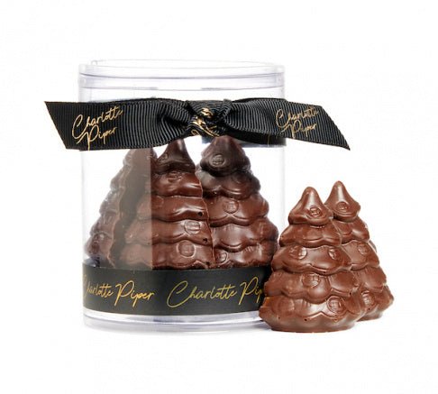 Charlotte Piper Dark Chocolate Christmas Trees 100g - Pure Apotheca