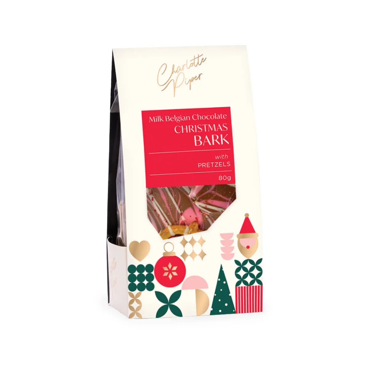 Charlotte Piper Milk Chocolate Christmas Bark 80g - Pure Apotheca