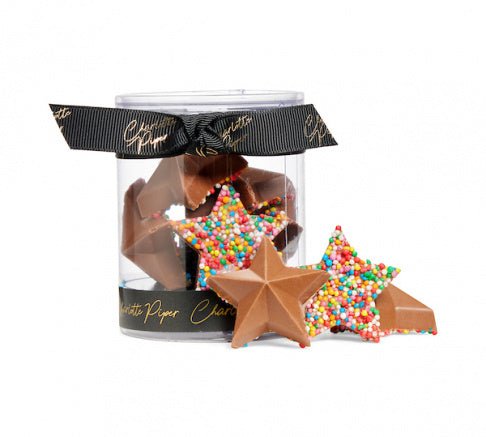 Charlotte Piper Milk Chocolate Stars with Sprinkles 90g - Pure Apotheca