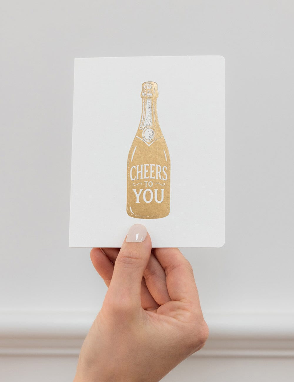 Cheers to You Champagne Bottle Greeting Card - Pure Apotheca