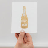 Cheers to You Champagne Bottle Greeting Card - Pure Apotheca