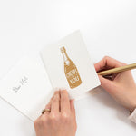 Cheers to You Champagne Bottle Greeting Card - Pure Apotheca