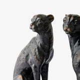Cheetah Bronzed Finish Bookends - Pure Apotheca