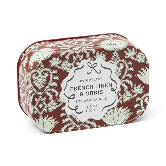 Cherie Tin Candle 127g - French Linen & Orris - Pure Apotheca