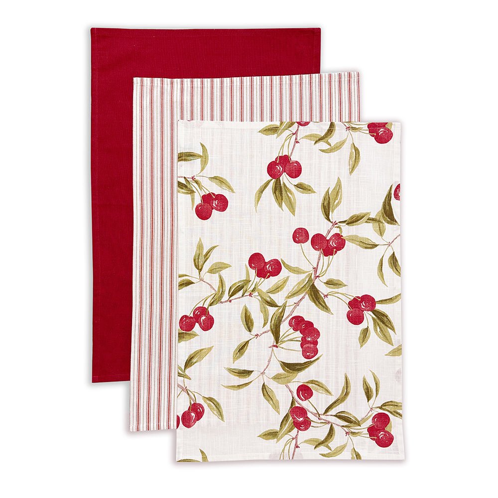 CHERRY TEATOWEL PACK 3 - Pure Apotheca