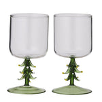 Chirstmas Tree Wine Glass Set/2 - Pure Apotheca