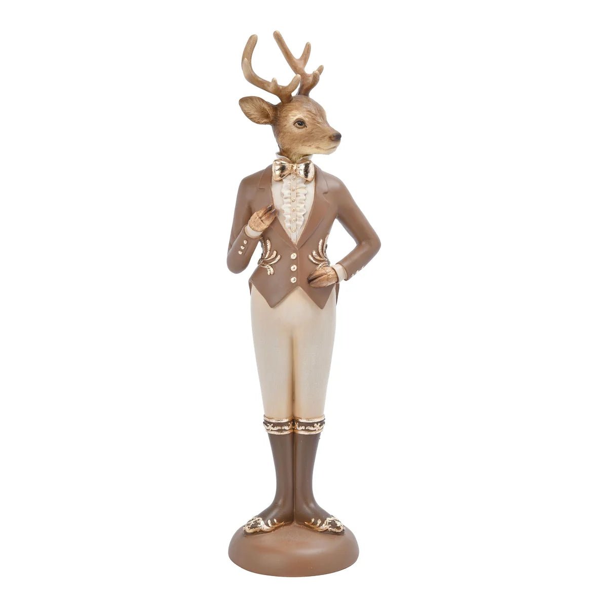 Chocolate Neapolitan Standing Deer Stag 37cm - Pure Apotheca