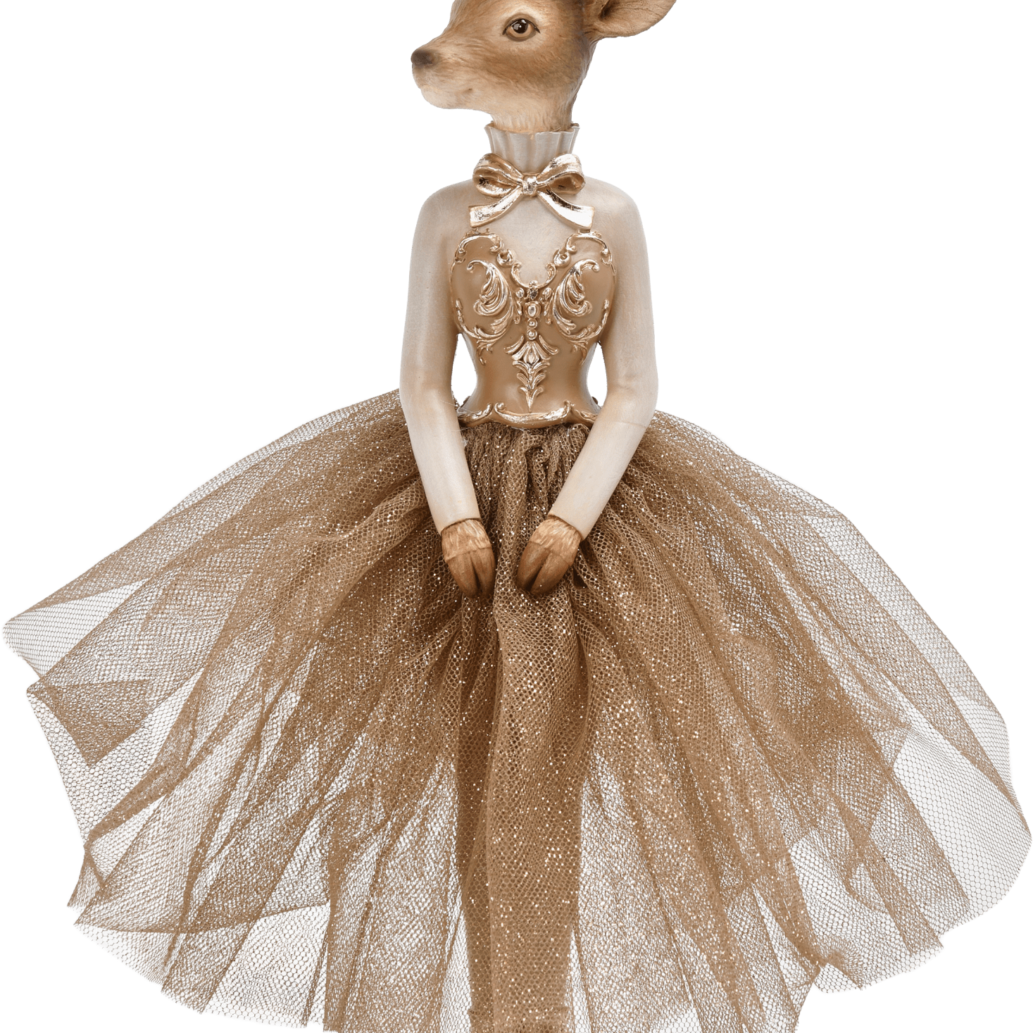 Chocolate Standing Deer Ballerina 30cm - Pure Apotheca
