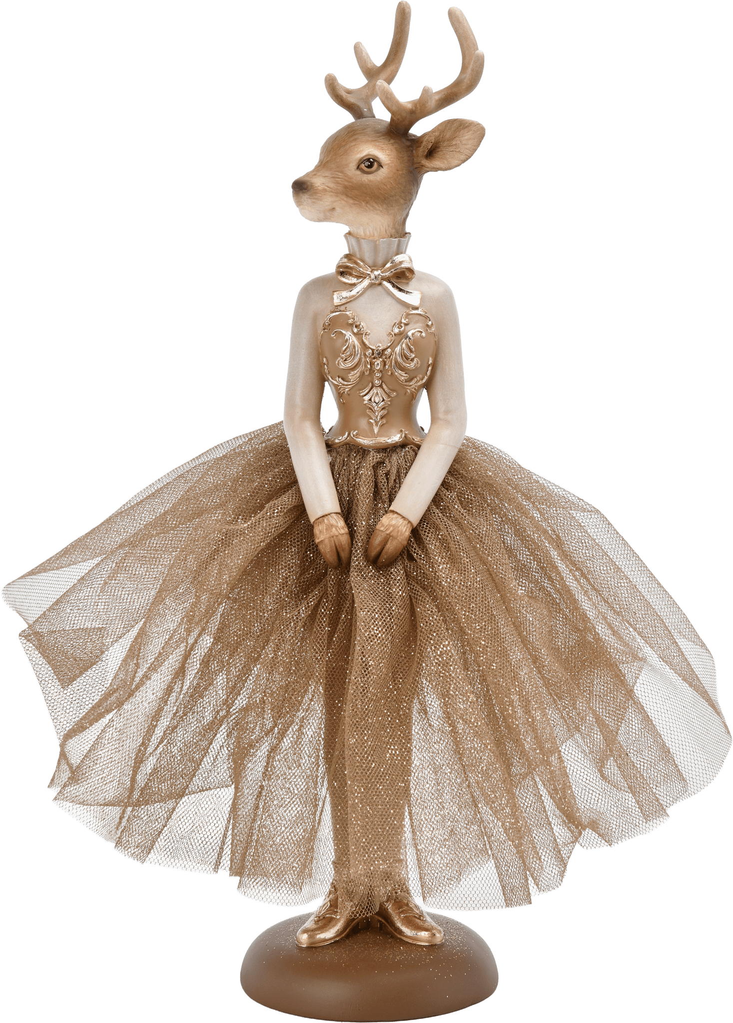 Chocolate Standing Deer Ballerina 30cm - Pure Apotheca