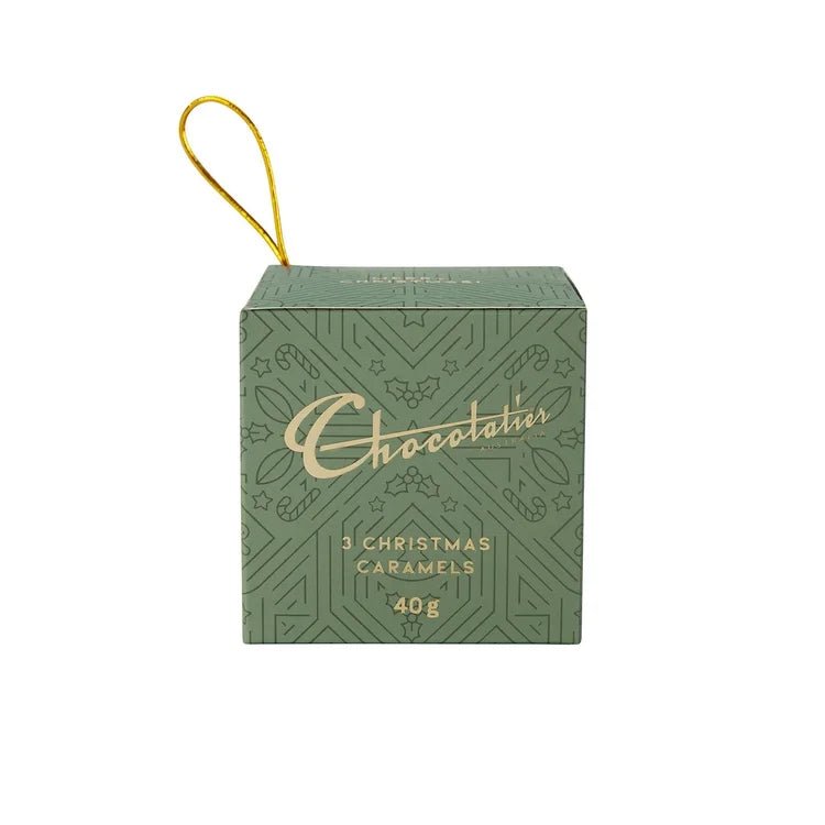 Chocolatier 3 Christmas Caramels Cube 40g - Pure Apotheca