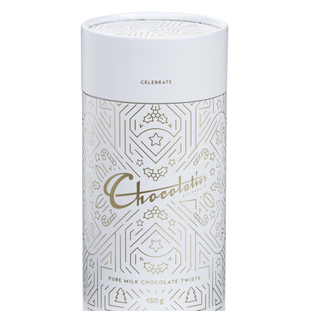 Chocolatier Pure Milk Twists Canister 150g - Pure Apotheca
