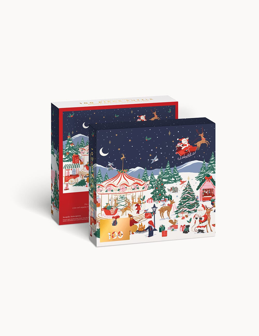 Christmas Carousel 100pc Puzzle - Pure Apotheca