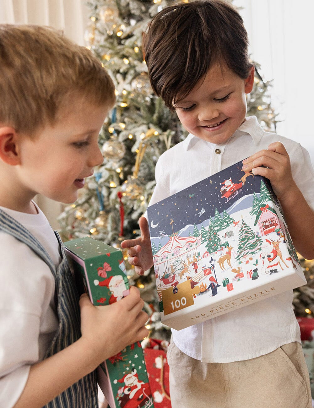 Christmas Carousel 100pc Puzzle - Pure Apotheca