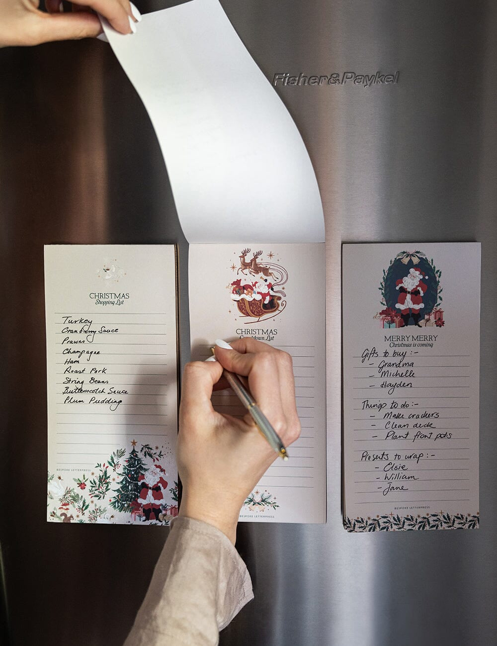 Christmas Countdown Shopping List Fridge Notepad - Pure Apotheca