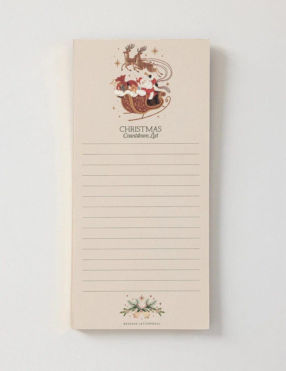 Christmas Countdown Shopping List Fridge Notepad - Pure Apotheca