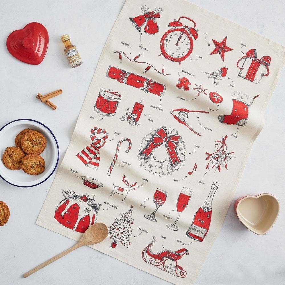 Christmas Delight Tea Towel - Pure Apotheca