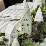 CHRISTMAS HOUSE SAGE SPECKLE TABLE DECORATION LRG - Pure Apotheca
