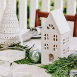 CHRISTMAS HOUSE WHITE TABLE DECORATION LRG - Pure Apotheca