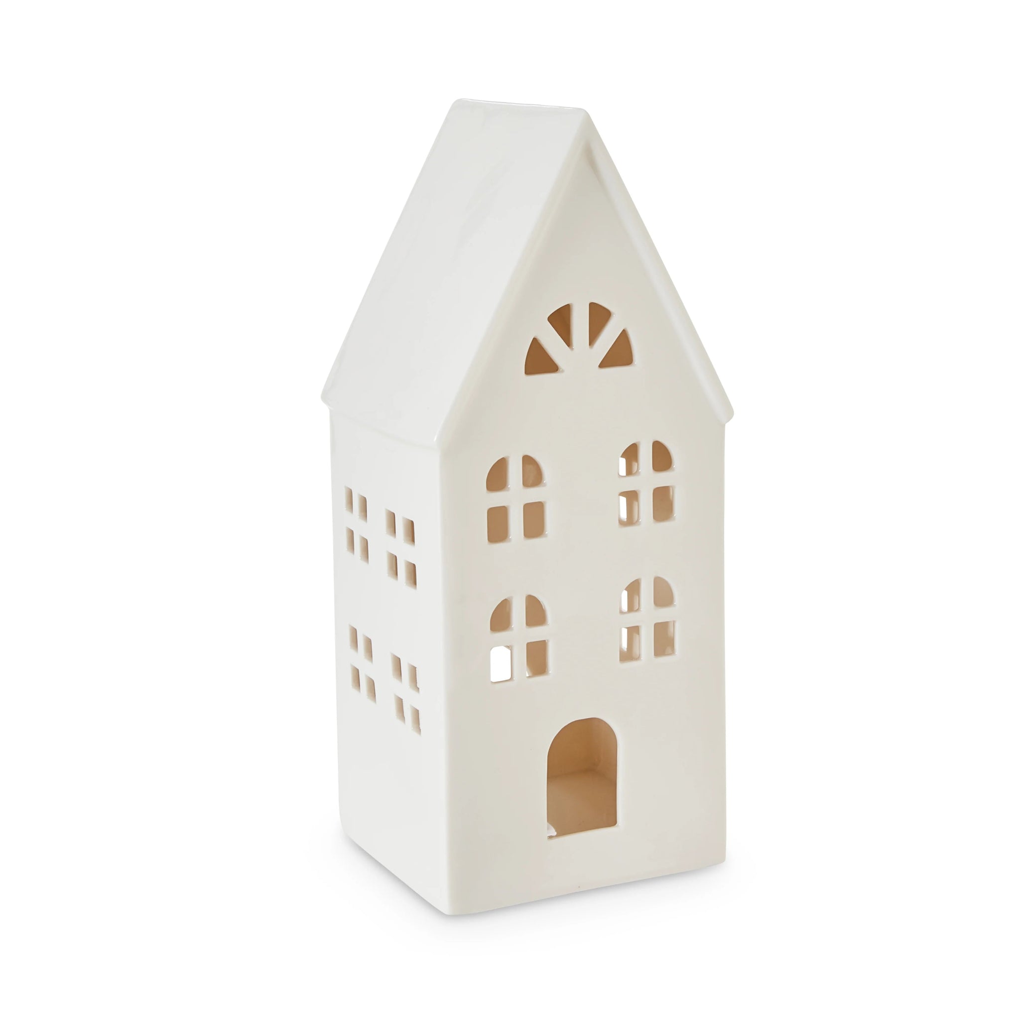 CHRISTMAS HOUSE WHITE TABLE DECORATION LRG - Pure Apotheca