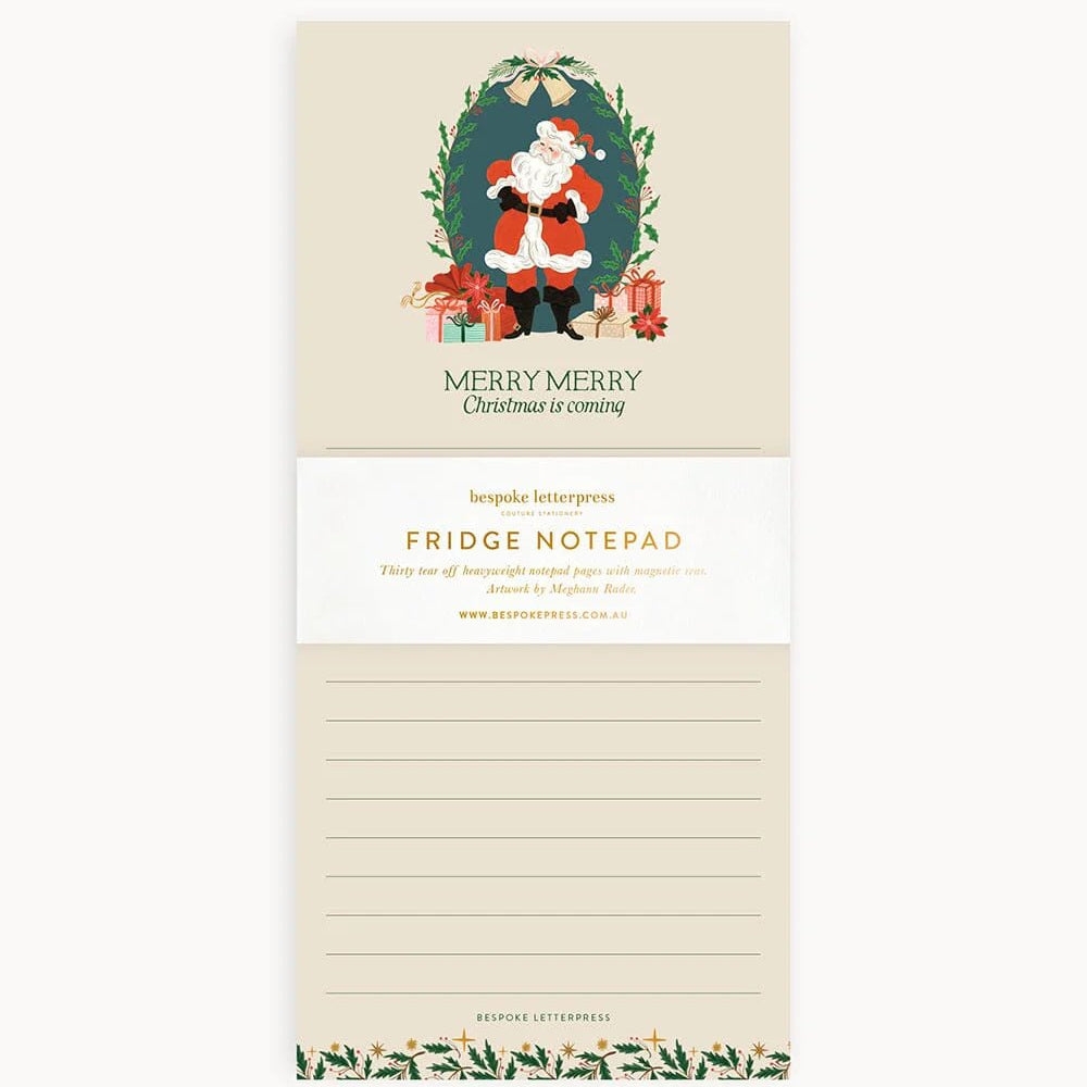 Christmas is Coming Shopping List Fridge Notepad - Pure Apotheca