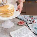 Christmas Ladies Linen Teatowel - Pure Apotheca