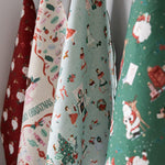 Christmas Ladies Linen Teatowel - Pure Apotheca