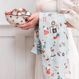 Christmas Ladies Linen Teatowel - Pure Apotheca
