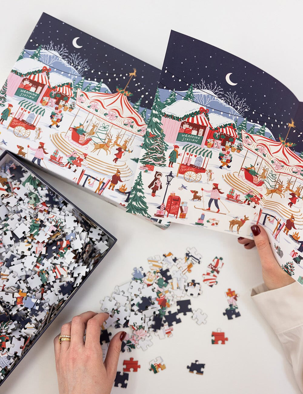 Christmas Market 1000pc Puzzle - Pure Apotheca
