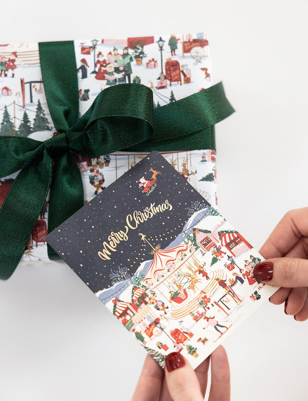 Christmas Market Christmas Card - Pure Apotheca