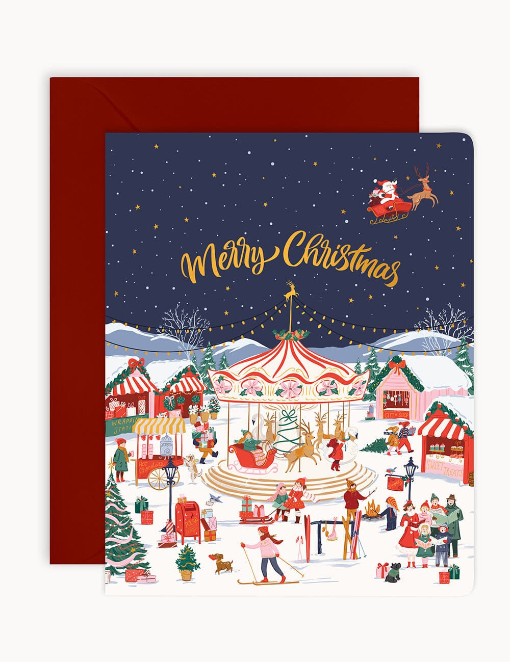 Christmas Market Christmas Card - Pure Apotheca