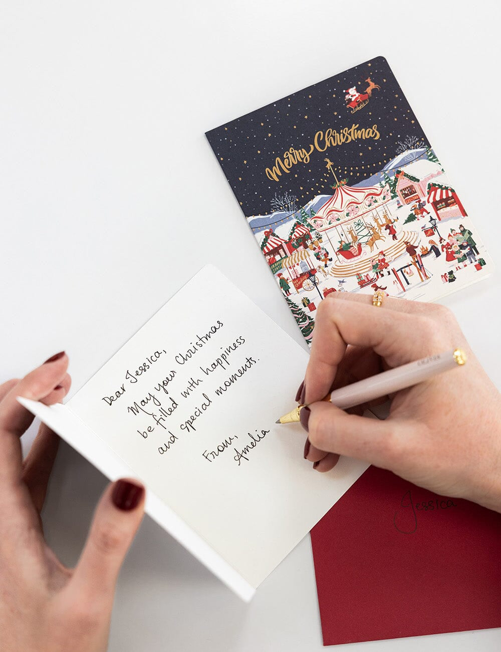 Christmas Market Christmas Card - Pure Apotheca