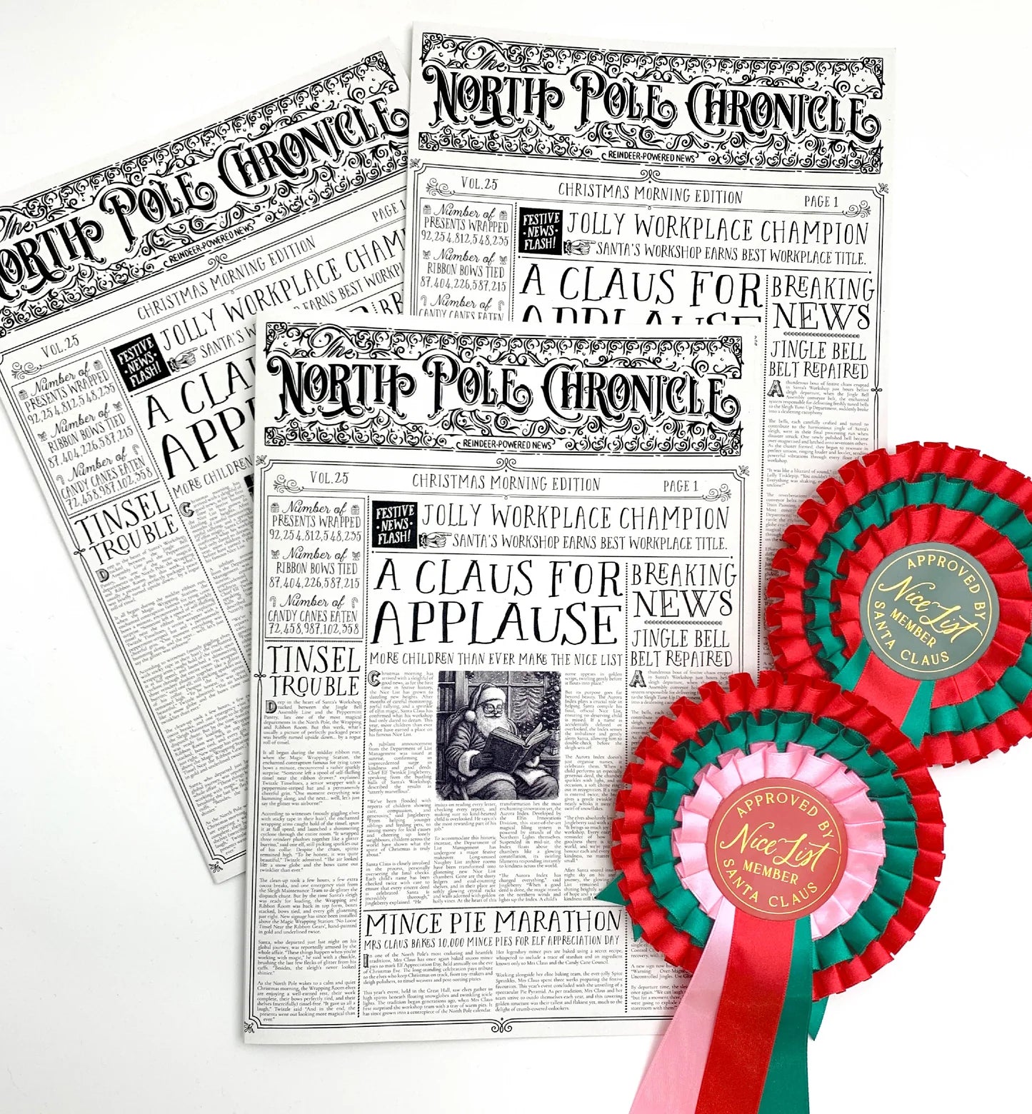 Christmas Newspaper Activity Booklet - Set of 2 Booklets - Pure Apotheca