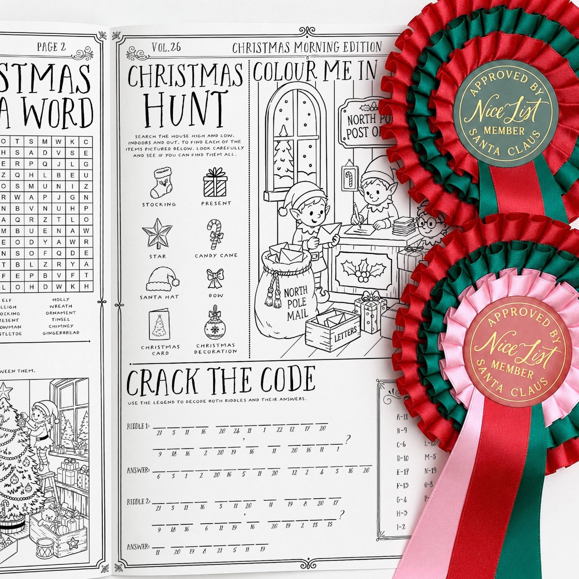 Christmas Newspaper Activity Booklet - Set of 2 - Vol. 26 - Pure Apotheca
