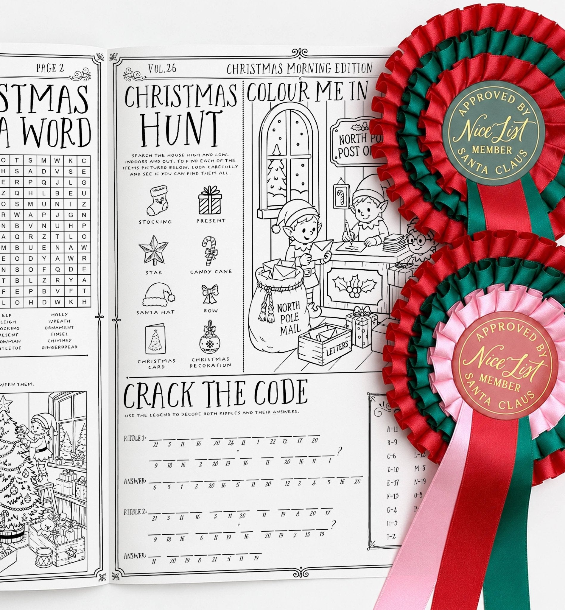 Christmas Newspaper Activity Booklet - Set of 2 - Vol. 26 - Pure Apotheca