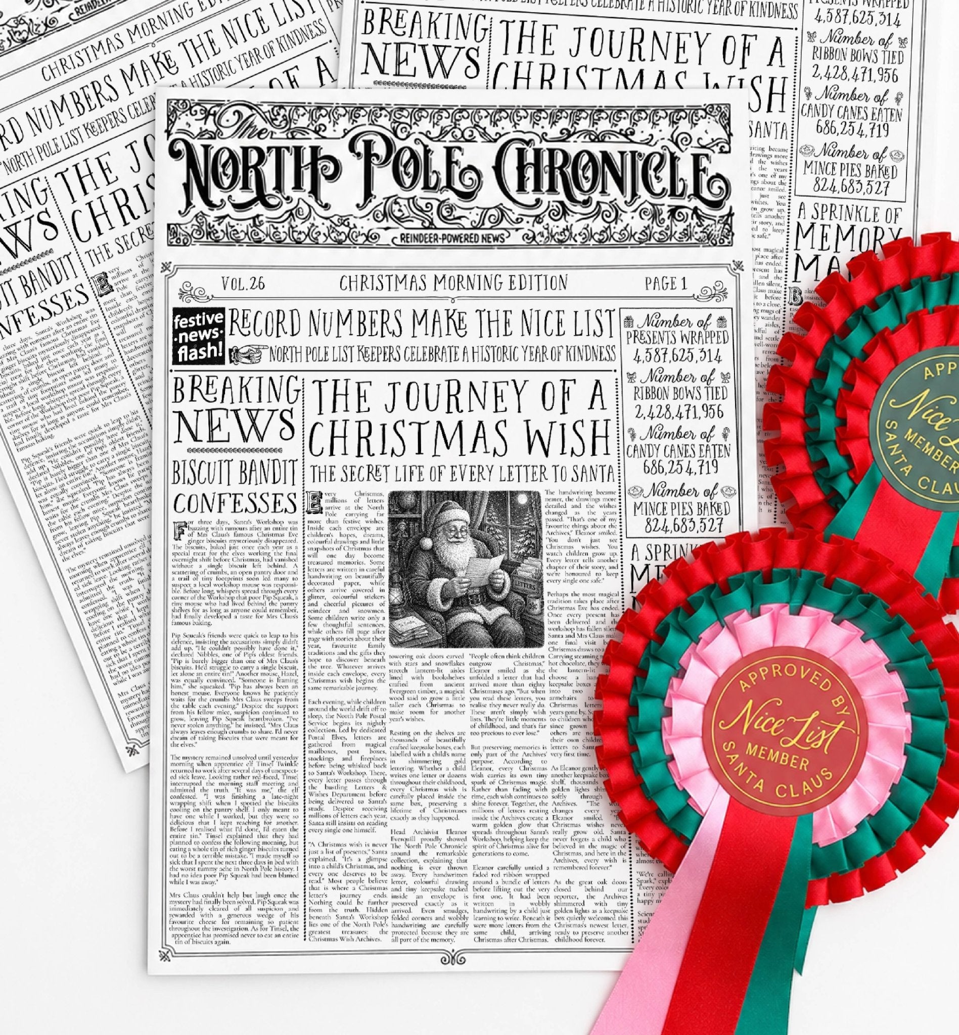 Christmas Newspaper Activity Booklet - Set of 2 - Vol. 26 - Pure Apotheca