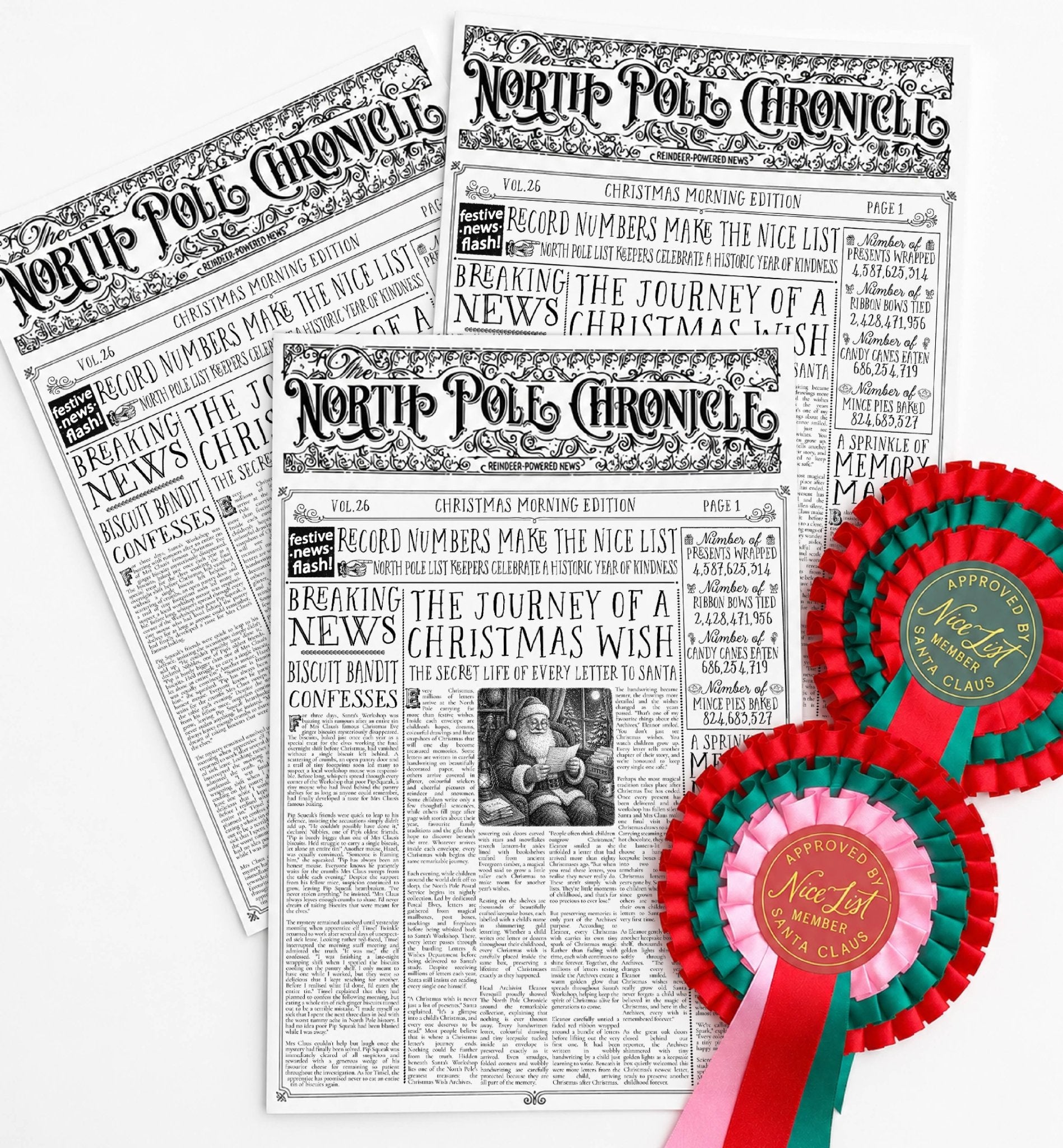 Christmas Newspaper Activity Booklet - Set of 2 - Vol. 26 - Pure Apotheca