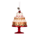 CHRISTMAS PUDDING ON STAND GLASS ORNAMENT - Pure Apotheca