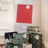 Christmas Red Check Large Gift Bag - Pure Apotheca