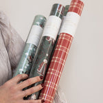 Christmas Red Check Plaid Gift Wrap 3m - Pure Apotheca