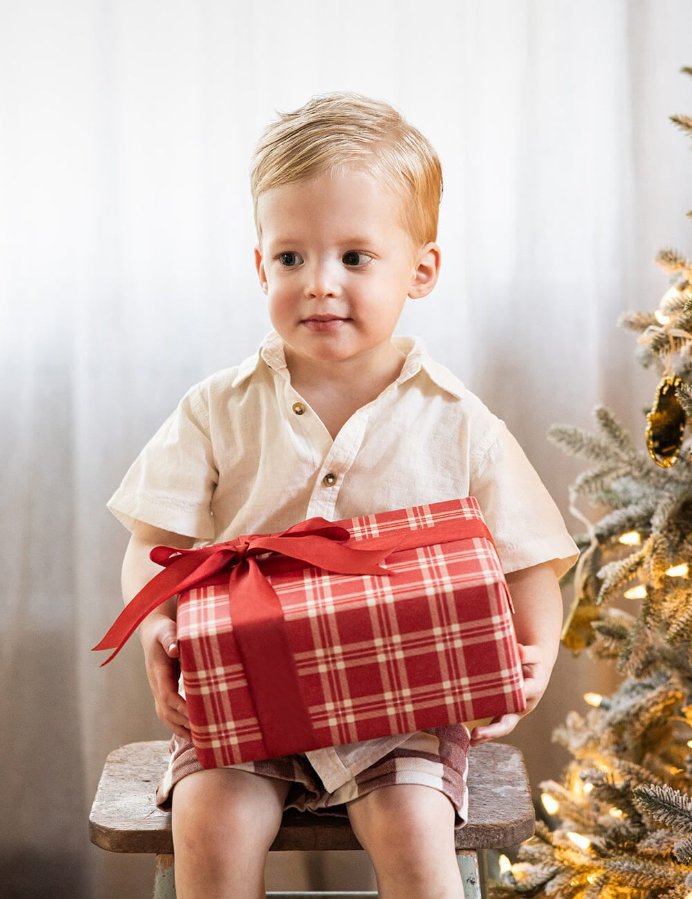 Christmas Red Check Plaid Gift Wrap 3m - Pure Apotheca