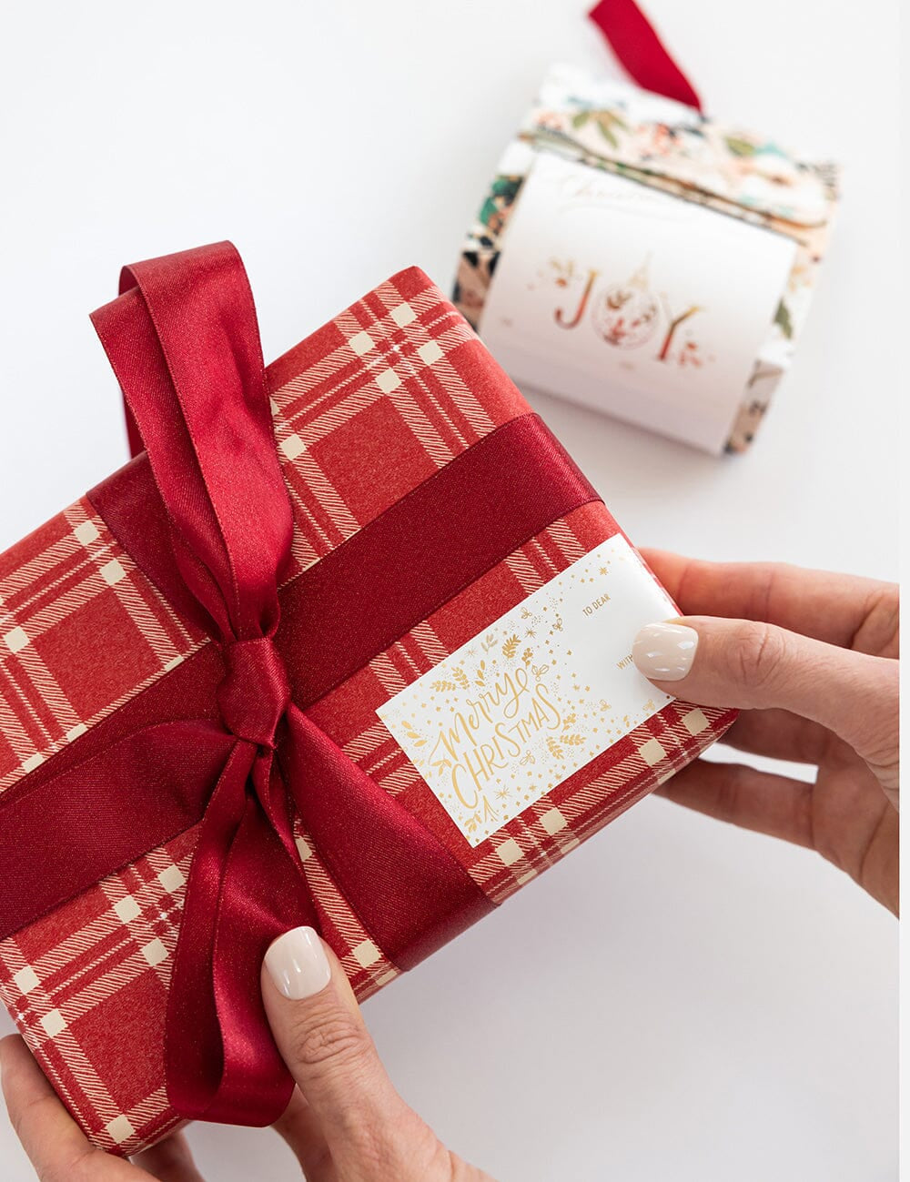 Christmas Red Check Plaid Gift Wrap 3m - Pure Apotheca