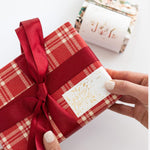 Christmas Red Check Plaid Gift Wrap 3m - Pure Apotheca