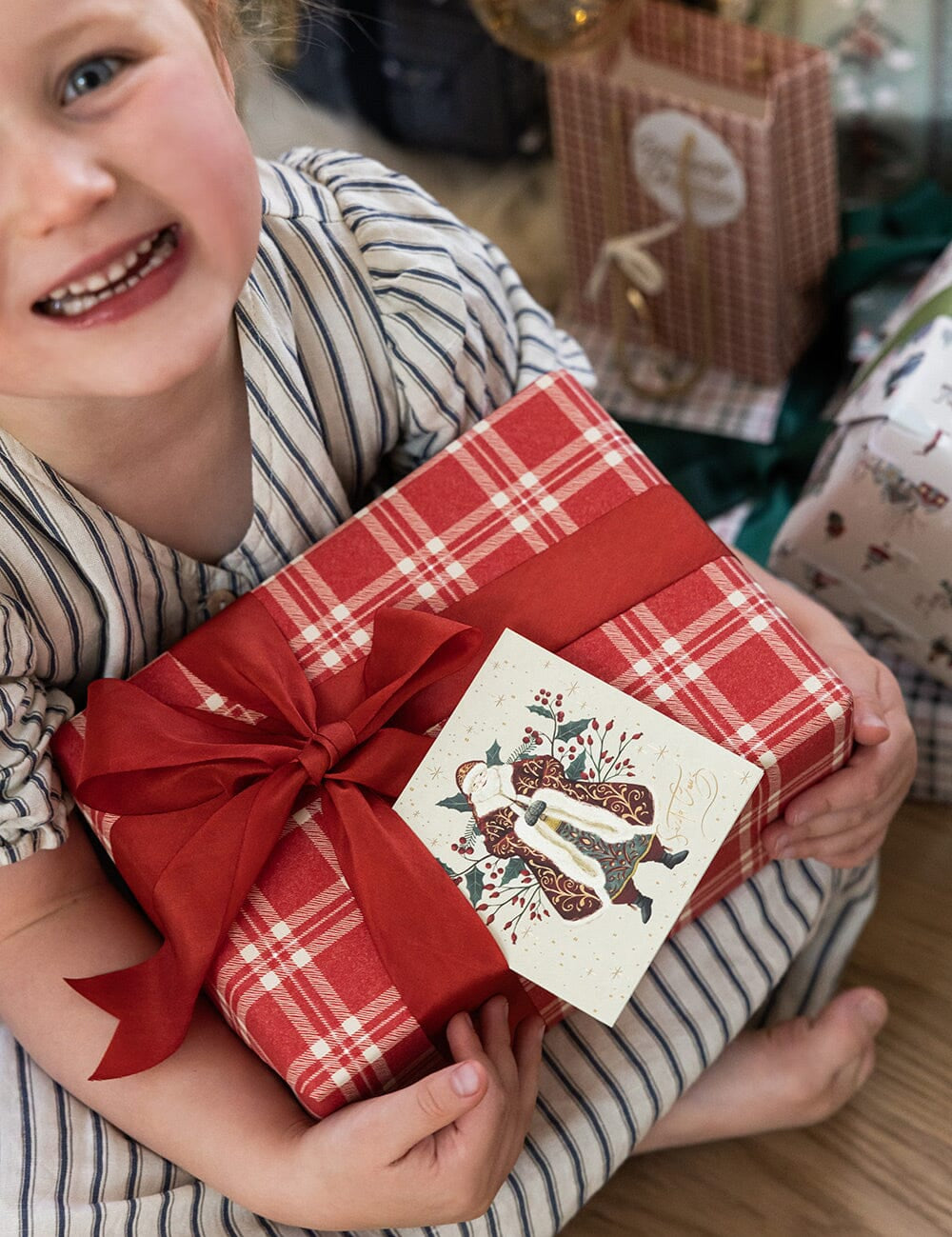 Christmas Red Check Plaid Gift Wrap 3m - Pure Apotheca